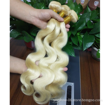 Factory Price 613 Cuticle Aligned Raw Virgin Hair Unprocessed 100% Human Hair Weaving 613 Body Wave Mink Brazilian Hair Bundles